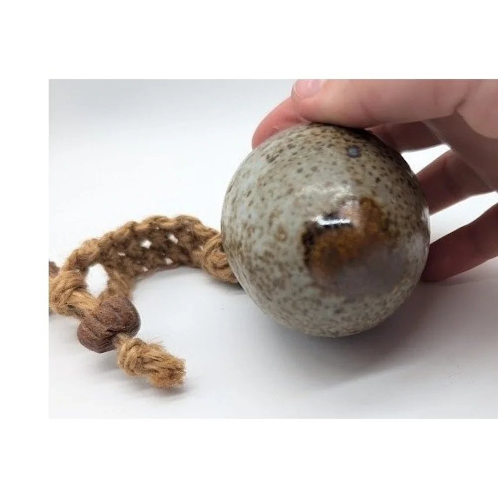Handmade Studio Pottery Bud Vase Wall Pocket 4